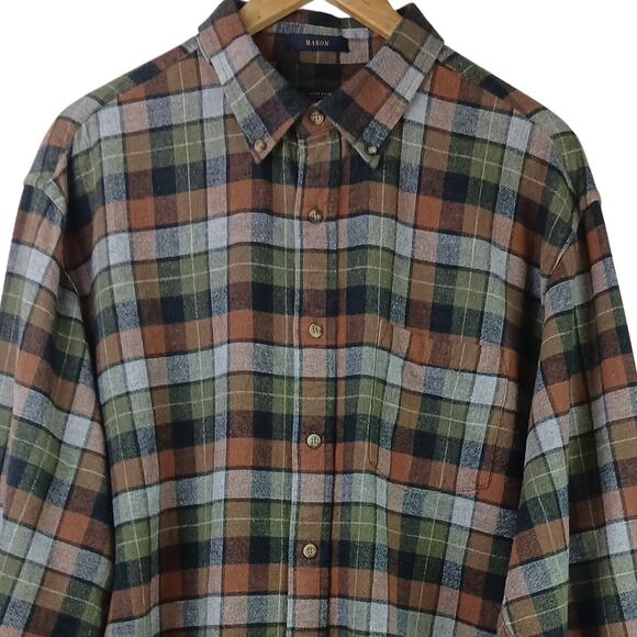 Pendleton Woolen Mills Men's SZ XL Mason 100% Cotton Flannel Button Down Shirt - Picture 3 of 5